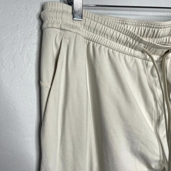 Lululemon Soft Jersey Straight Leg Heathered Bone Light Ivory Stretch Size 14 R - Picture 10 of 12